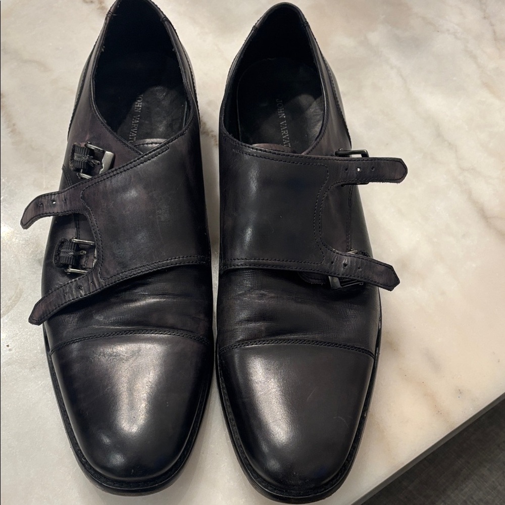 John Varvatos Men's Dark Brown Leather Loafers